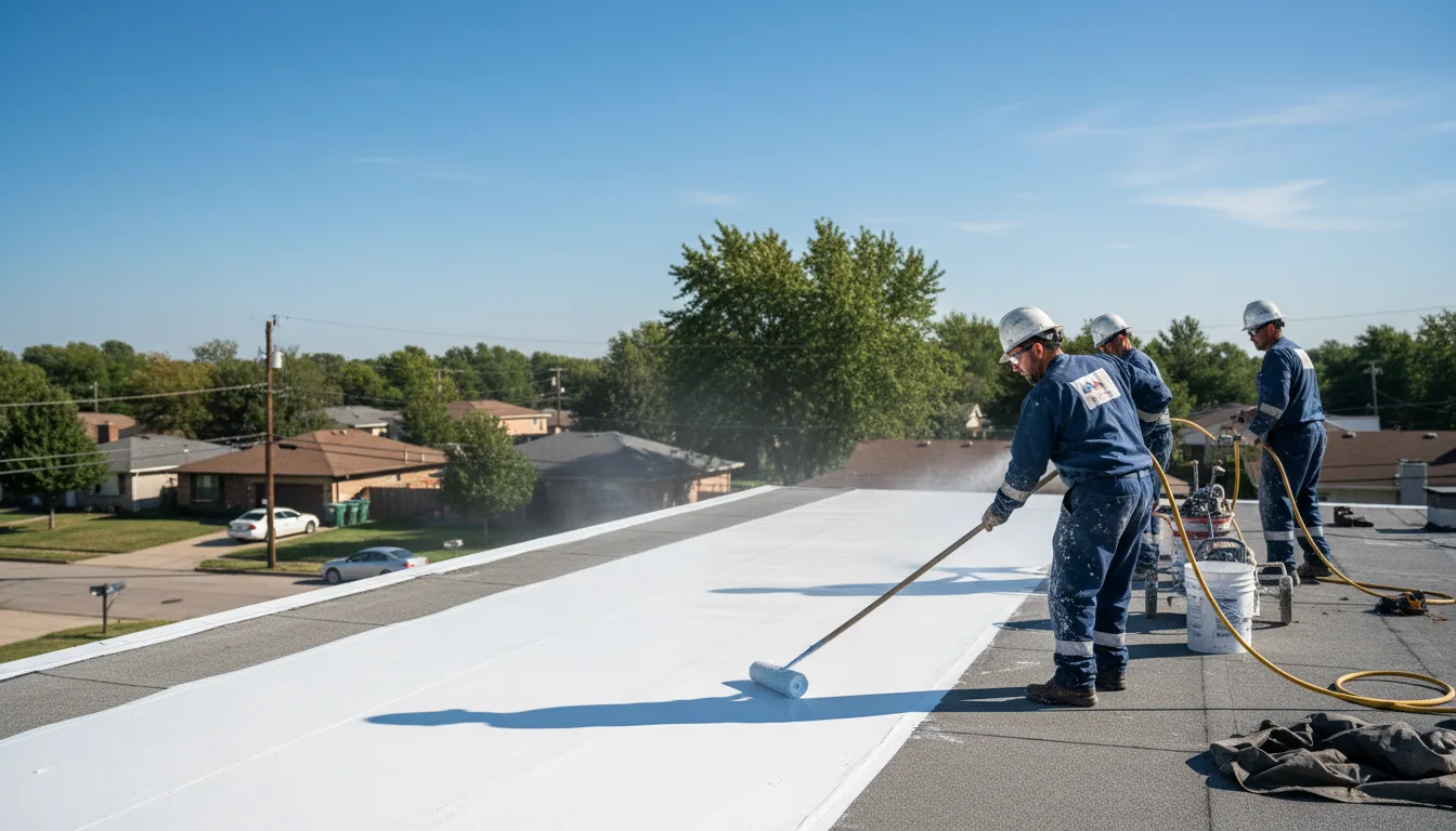 Commercial roof coating in Bastian, VA near me